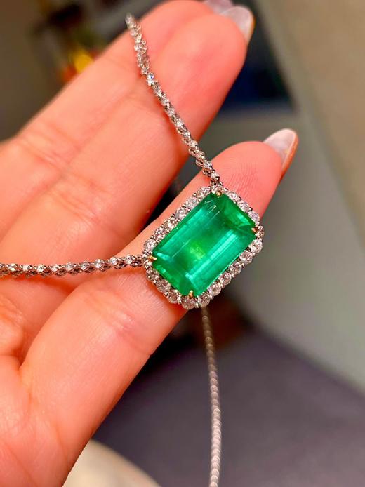5.45克拉刻面祖母绿项链 商品图3