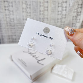 简约百搭耳钉耳环套装-纪念日百货门店同款169895233