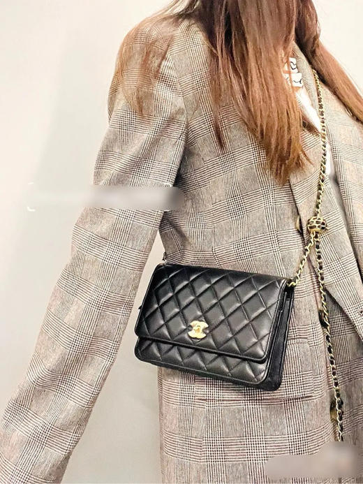 Chanel 22s 黑金 核桃金球 Woc 斜挎包 商品图3