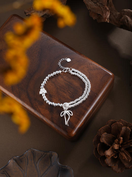 子佩集【‌‌蝴蝶精灵】银S999手串手链【SC001689】腰缠万贯蝴蝶2602 商品图4