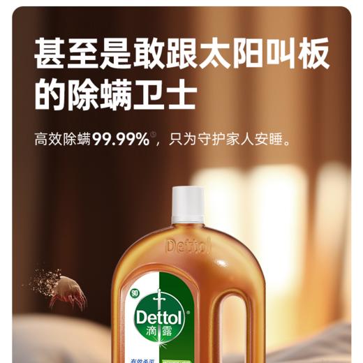 【119.9元2瓶*1.2L】滴露消毒液1.2L衣物家居消毒家用经典消毒杀菌 商品图3