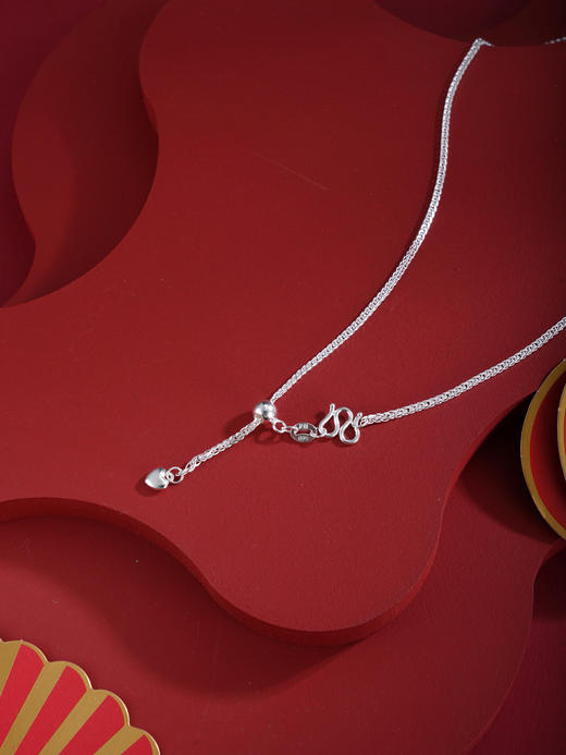 子佩集【马上有福】银S990套链项链【WY03】儿童福锁2602 商品图6