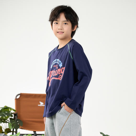 【10A抗菌】棉花堂索罗娜春款吸湿透气春季印花童装长袖T恤-FD61019 商品图6