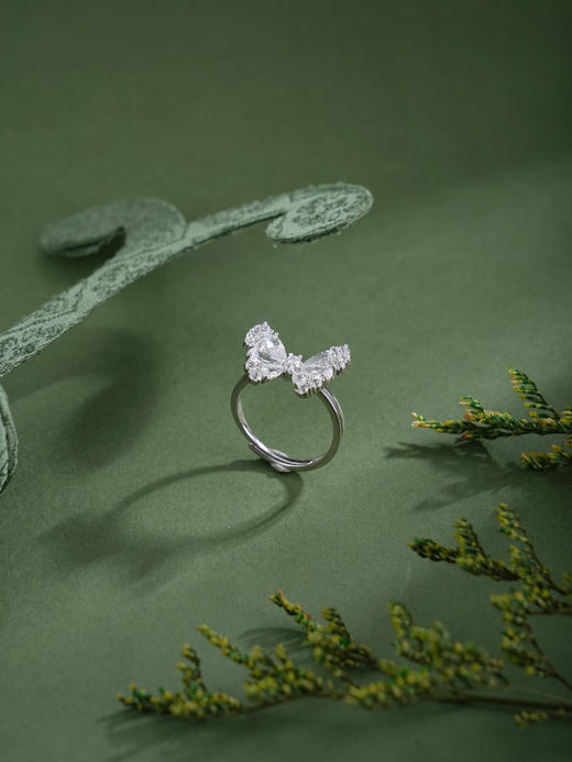 子佩集【翩跹雪蝶】银S925戒指【JL070944】时尚蝴蝶时尚2602 商品图2