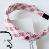 复古红格纹宽版发箍-纪念日百货门店同款169261134 商品缩略图4