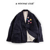 a minimal club复古坑细条灯芯绒廓形【科技棉】西装夹克AM5BPJ07 商品缩略图0