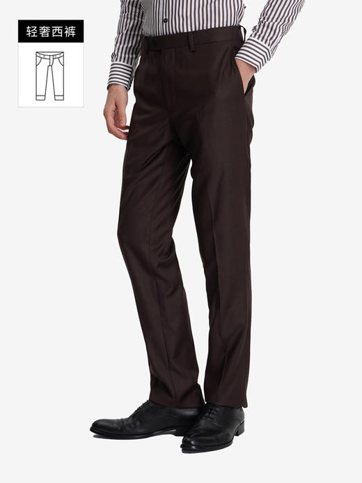 callisto深砖棕绵羊毛西裤 商品图1