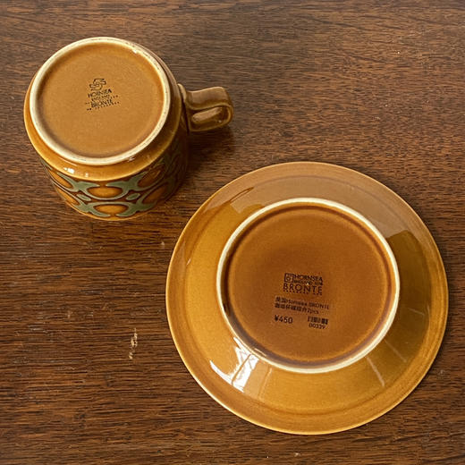 英国1970s Hornsea Bronte咖啡杯碟 商品图9