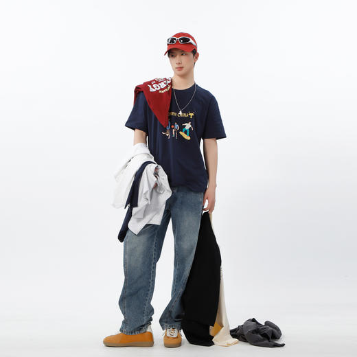 日常通勤多色多图纯棉T恤-纪念日百货门店同款169697966 商品图3