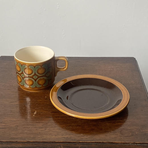 英国1970s Hornsea Bronte咖啡杯碟 商品图3