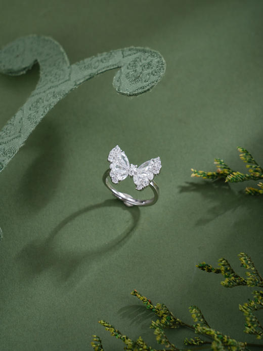 子佩集【翩跹雪蝶】银S925戒指【JL070944】时尚蝴蝶时尚2602 商品图3