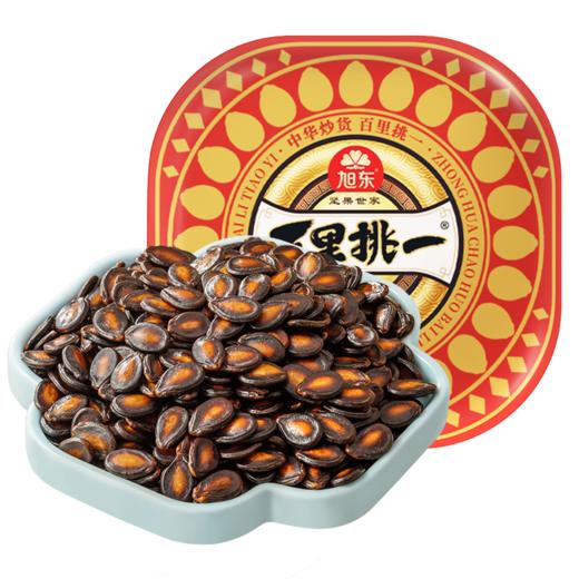 【铁罐装】旭东百里挑一大片五香味西瓜子年货新货休闲零食旗舰店 商品图1