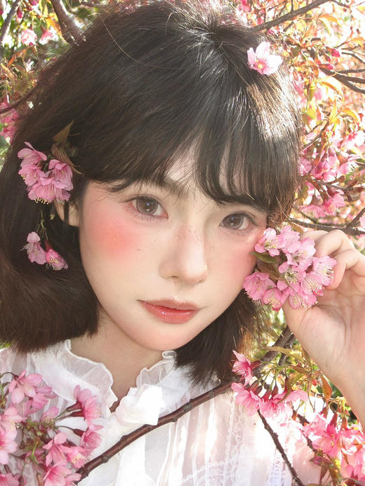 PUFFGIRL暖樱粉棕（佩戴直径：14.2mm） 商品图2