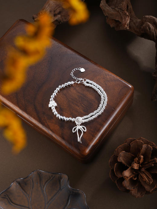 子佩集【‌‌蝴蝶精灵】银S999手串手链【SC001689】腰缠万贯蝴蝶2602 商品图5