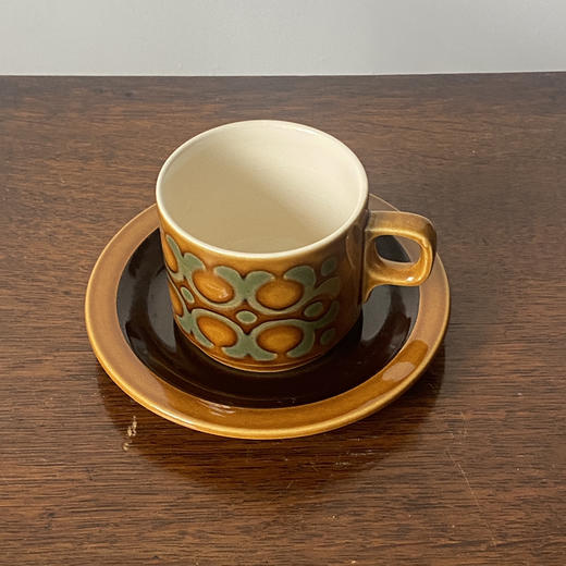 英国1970s Hornsea Bronte咖啡杯碟 商品图2