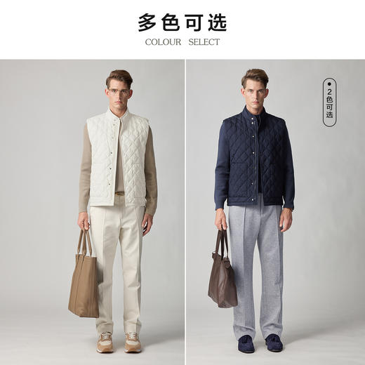 菱格绗鹅绒马甲 商品图4