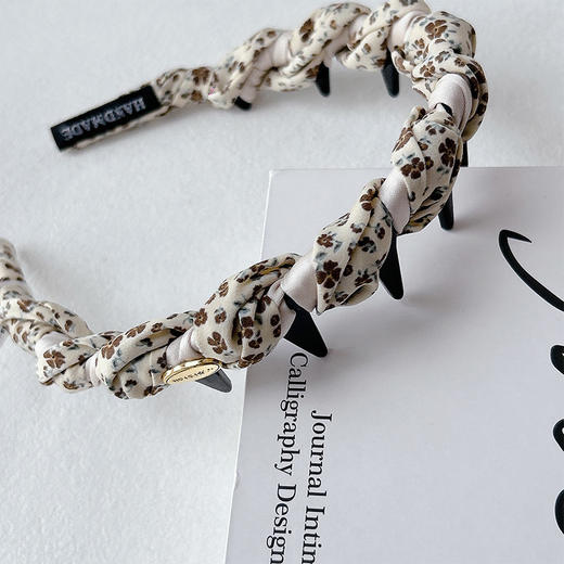 韩版碎花缠绕倒梳发箍女2026新款高颅顶显脸小压发卡洋气时尚头箍-纪念日百货门店同款169647969 商品图3