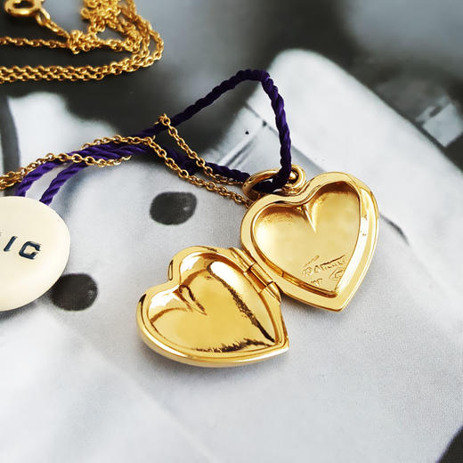 【95新】Tiffany & Co.蒂芙尼黄金爱心盒子项链链长约46cm、吊坠尺寸16*16.4mm女士070226TJ01 商品图3