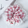 少女红格草莓蕾丝发圈发圈-纪念日百货门店同款169261118 商品缩略图0