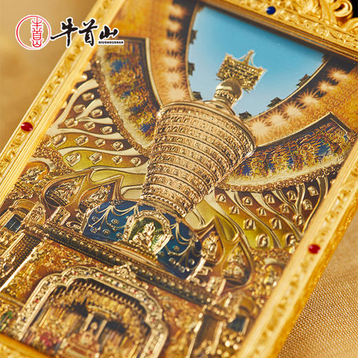 牛首山文创牛首吉祥舍利大塔(太平有象)摆件礼盒装足金金箔纪念品 商品图3