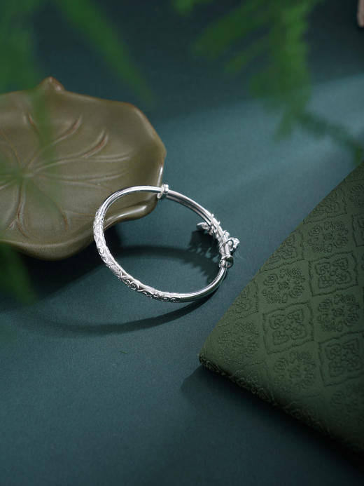 子佩集【平安喜乐】银S999童镯【WT000368】儿童平安喜乐流苏2602 商品图4