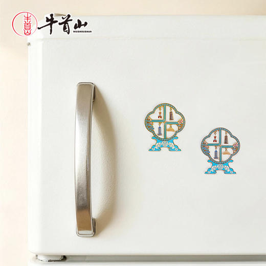 牛首山文创天阙鎏光系列文创冰箱贴中国风吊坠摆件旅游纪念品礼物 商品图4