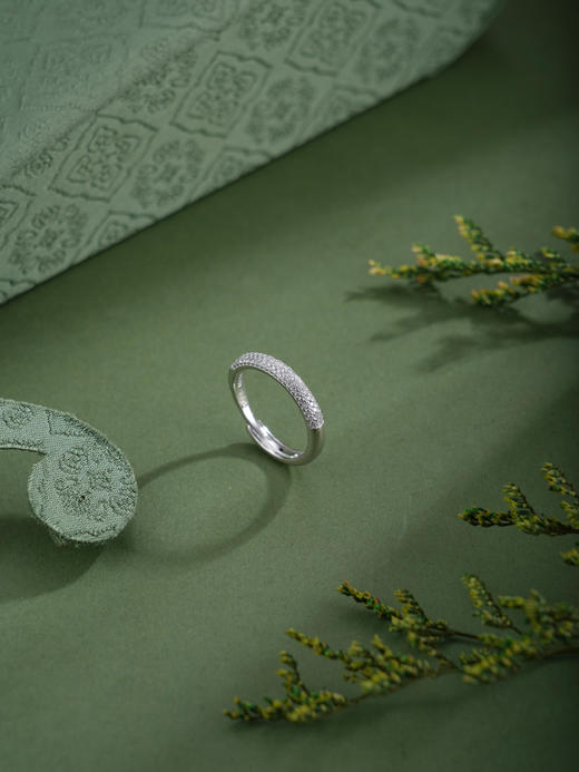子佩集【璀璨心声】银S925戒指【J03612】时尚时尚半圈钻2602 商品图5