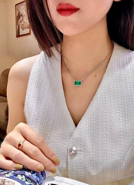 5.45克拉刻面祖母绿项链 商品图5