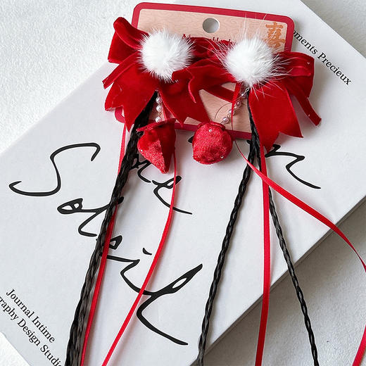 可爱草莓假发辫对夹-纪念日百货门店同款169494552 商品图4