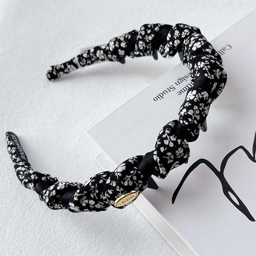 韩版碎花缠绕倒梳发箍女2026新款高颅顶显脸小压发卡洋气时尚头箍-纪念日百货门店同款169647969 商品图4