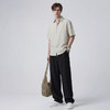 【含亚麻】圣得西宽松弯刀裤子男款2026新款春季松紧腰直筒休闲裤 商品缩略图5