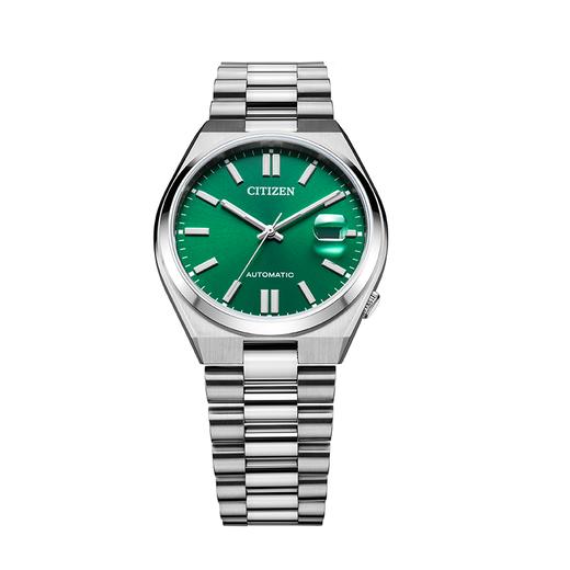 西铁城日本官方正品蓝宝石玻璃日期显示不锈钢防水机械表NJ0150-81X 商品图2