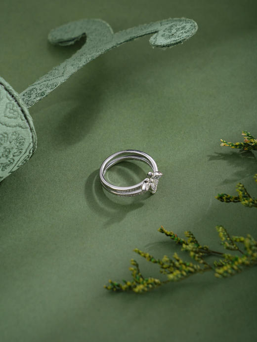 子佩集【静盼花开】银S925戒指【JL071261】时尚四叶草时尚2602 商品图5