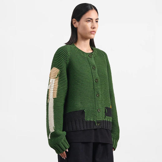 YMC ATOMIC CARDIGAN 女装手织拼接毛衣开衫 商品图1