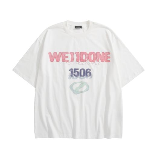 中性款涂鸦印花Oversize短袖T恤ba 商品图0