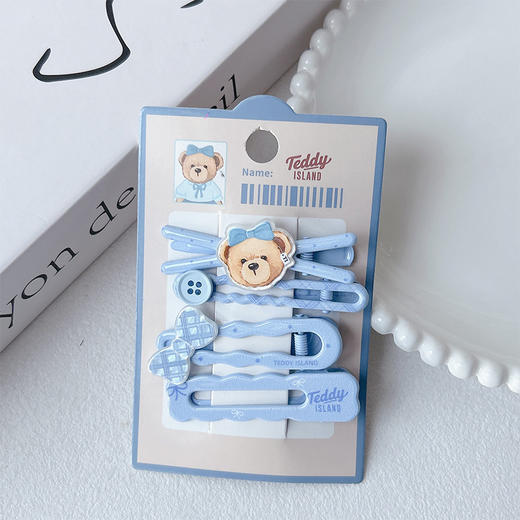 正版泰迪实用百搭组合蓝发夹-纪念日百货门店同款169599645 商品图3