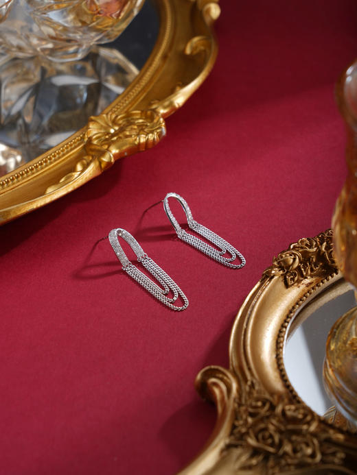 子佩集【风华漫舞】银S925耳环【EL070644】时尚时尚流苏三环2602 商品图3