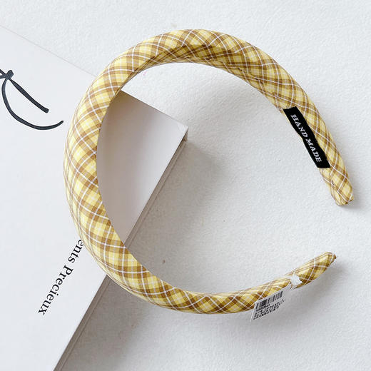韩版布艺格纹侧饰发箍-纪念日百货门店同款169393532 商品图3