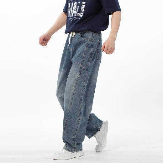 经典牛仔风格基础分割牛仔裤-纪念日百货门店同款169265784 商品图0