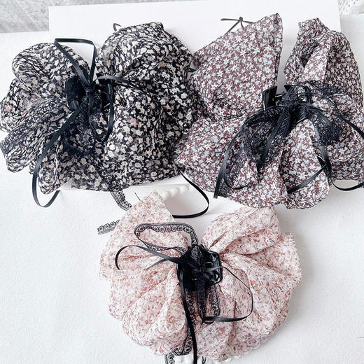 韩系飘逸碎花马尾抓夹-纪念日百货门店同款169256888 商品图0