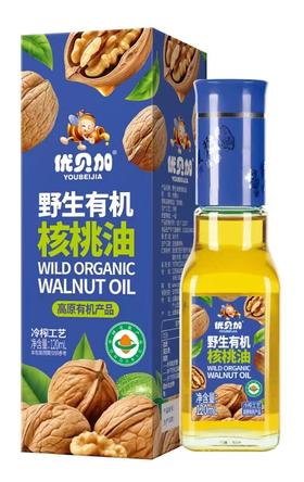 优贝加野生有机核桃油120ml
