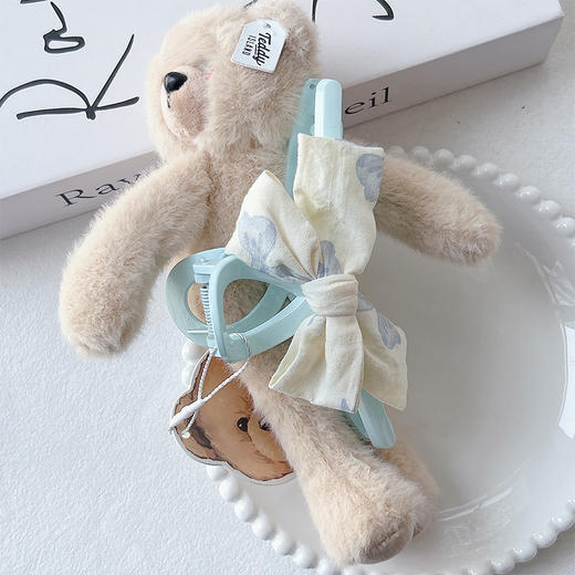 泰迪蝴蝶结蓝抓夹-纪念日百货门店同款169599565 商品图3