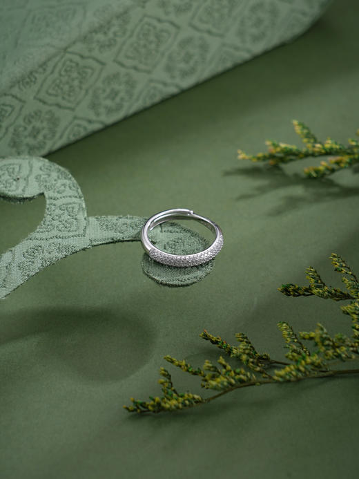 子佩集【璀璨心声】银S925戒指【J03612】时尚时尚半圈钻2602 商品图3