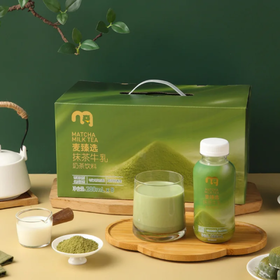 麦德龙 麦臻选 抹茶牛乳奶茶饮料 280ml*8