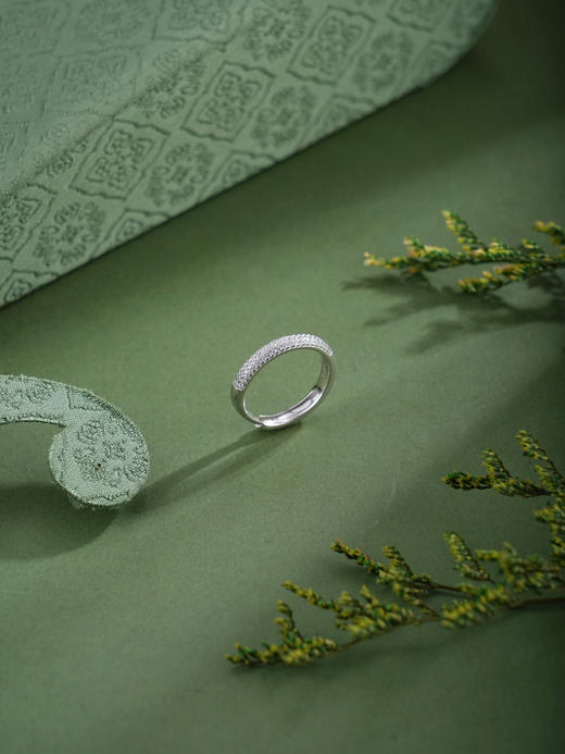 子佩集【璀璨心声】银S925戒指【J03612】时尚时尚半圈钻2602 商品图2