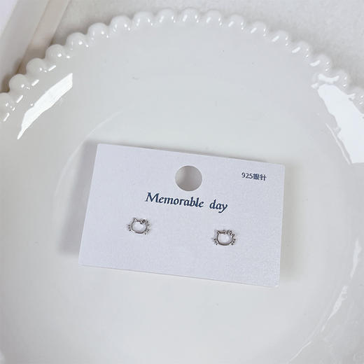 小猫镂空银针耳钉-纪念日百货门店同款169698782 商品图2