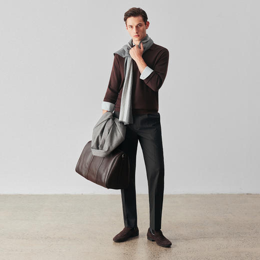 可机洗纯羊毛针织POLO衫 商品图4