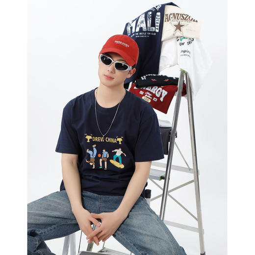 日常通勤多色多图纯棉T恤-纪念日百货门店同款169697966 商品图1