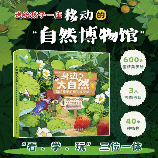 身边的大自然：画给孩子的植物观察笔记  用精美的手绘插图和生动的文字介绍了植物的各种知识 商品图0