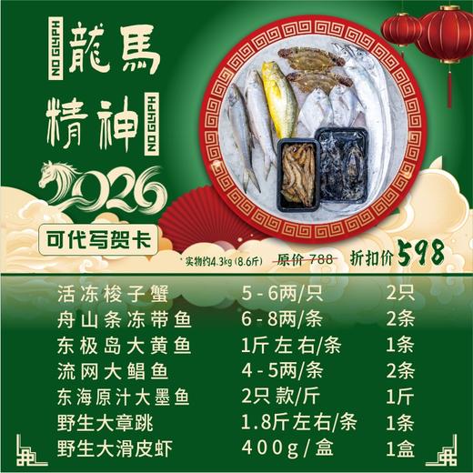 【闹妈海鲜】舟山年货冻货海鲜大礼包B 商品图0